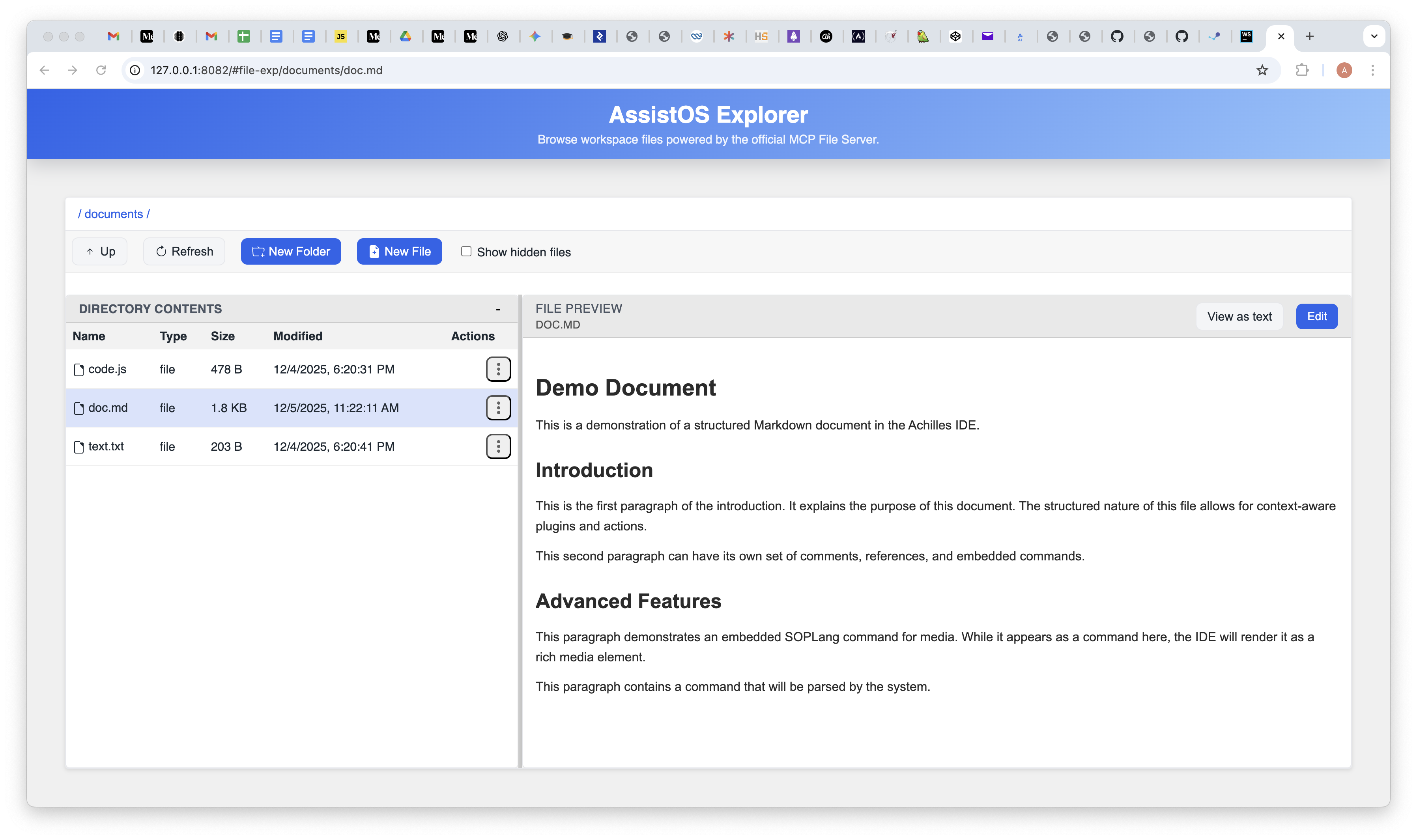 Markdown preview